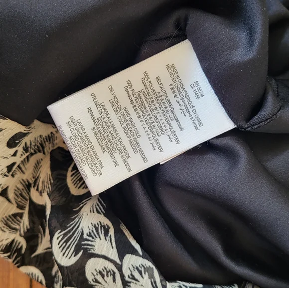 Max & Cleo Black and Cream One Shoulder Cocktail Dress - Picture 5 of 5